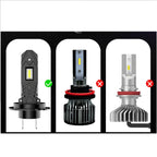 2 x H7 LED Headlight Bulbs for Car