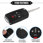 Set of 4 Keyless Entry Remote Key Covers for Mitsubishi (No Chip)