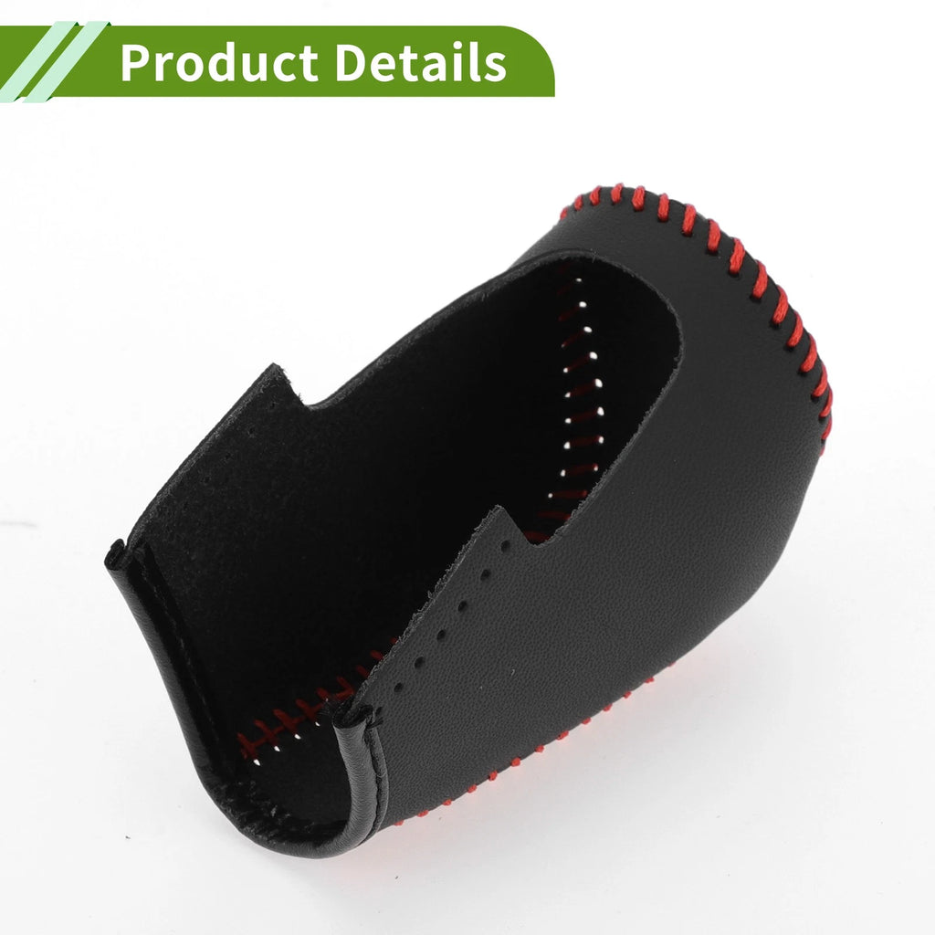 1 Pc Gear Shift Knob Cover for Mazda 3 (2014–2018) Black Carbon Fiber Red
