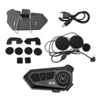 Bluetooth Headset Helmet Speaker for Motorcycle Universal (Black)