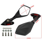 Pair Rearview Mirrors for Yamaha NMax GPD 125 155 YZF-R3 R25 (2015–2021)