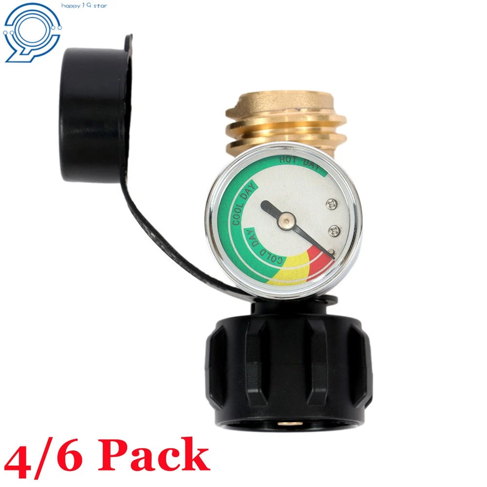 Set of 4 Propane Tank Gauges for BBQ (Universal QCC1)