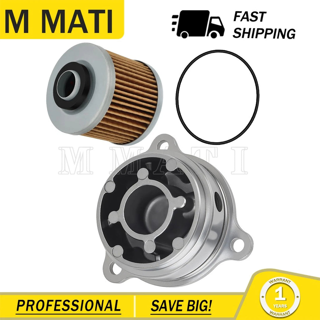 Oil Filter Cover & Filter for Yamaha V Star XVS1100 (2000–2009)