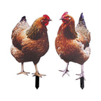 Garden Statue Chicken Sign Poles Hen Ornament Garden Accessories