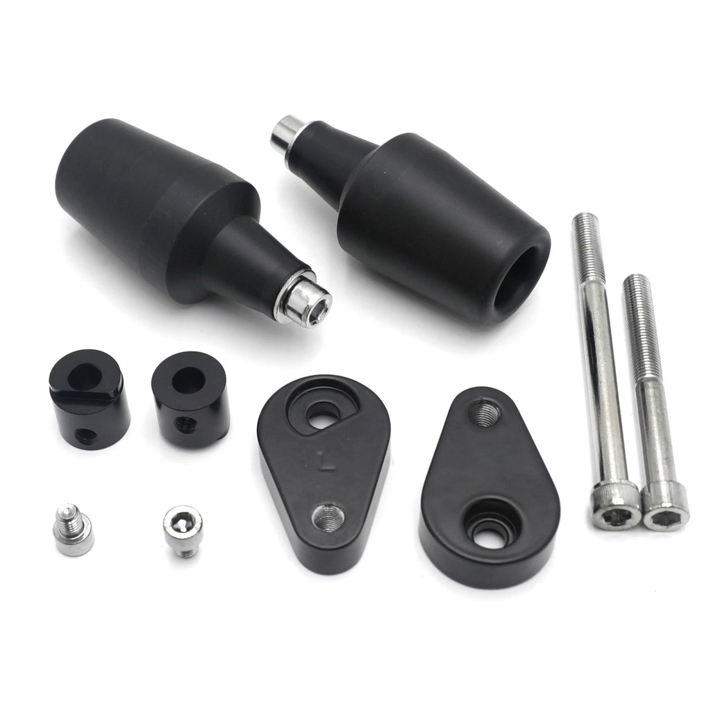 Black Motorcycle Frame Slider Crash Protector for Kawasaki Ninja 400 (2018–2025)