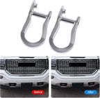 2Pcs Chrome Tow Hooks for Chevrolet GMC Silverado Sierra 1500 (2007–2019) 84072462