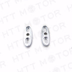 Chrome Motorcycle Mirror Block Off Plates for HTTMT (2.5" X 1")