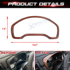 Peach Wood Grain Dashboard Instrument Frame Cover Trim for Honda CR-V (2017-2022)