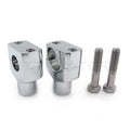 Pair Handle Bar Mount Riser Clamp for Motorbike 22mm (7/8'')