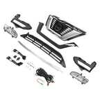 Front Upper Lower Grille Trim Fog Lamp Kit for Nissan Rogue (2017–2020)