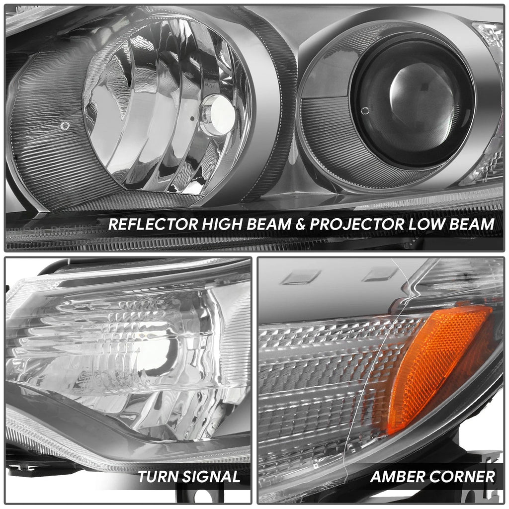 Driver Left Chrome Projector Headlight for Nissan Murano (2009–2014)