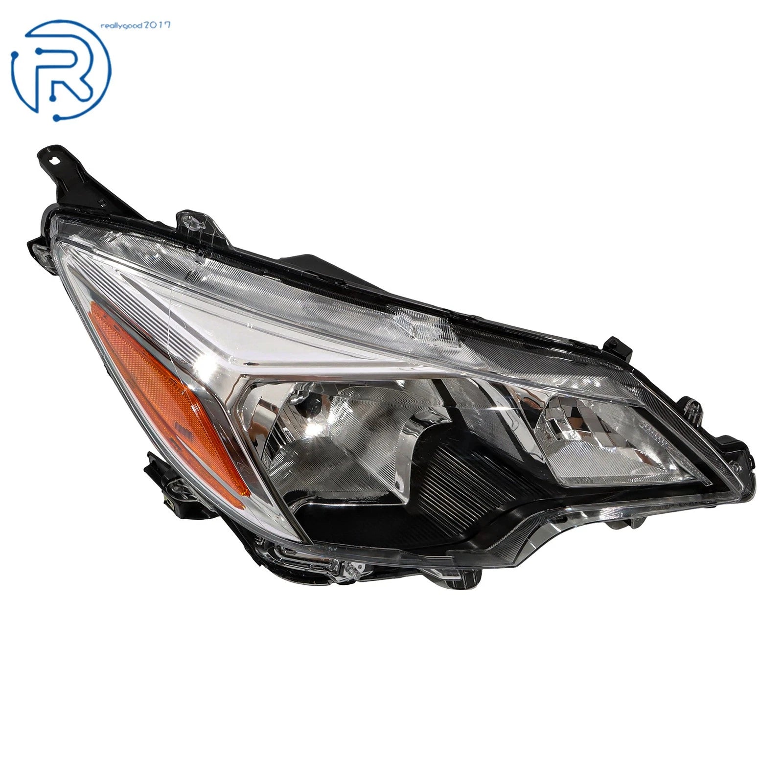 Halogen Headlight Right Chrome Housing for Mitsubishi Mirage/G4 (2021–2024)