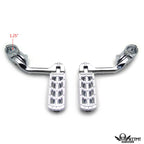 Chrome 5" Dominator CNC FootPeg for Harley Softail