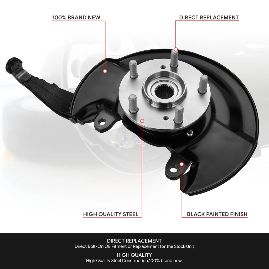 Front Left Loaded Wheel Bearing Knuckle for Honda Accord (2003–2007)