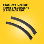 Set of 2 Front Bumper End Caps for Toyota RAV4 (2016â2018) Textured