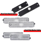 Set of 4 Clear Lens Side Fender Flare Lamp Housings for Pontiac Firebird
