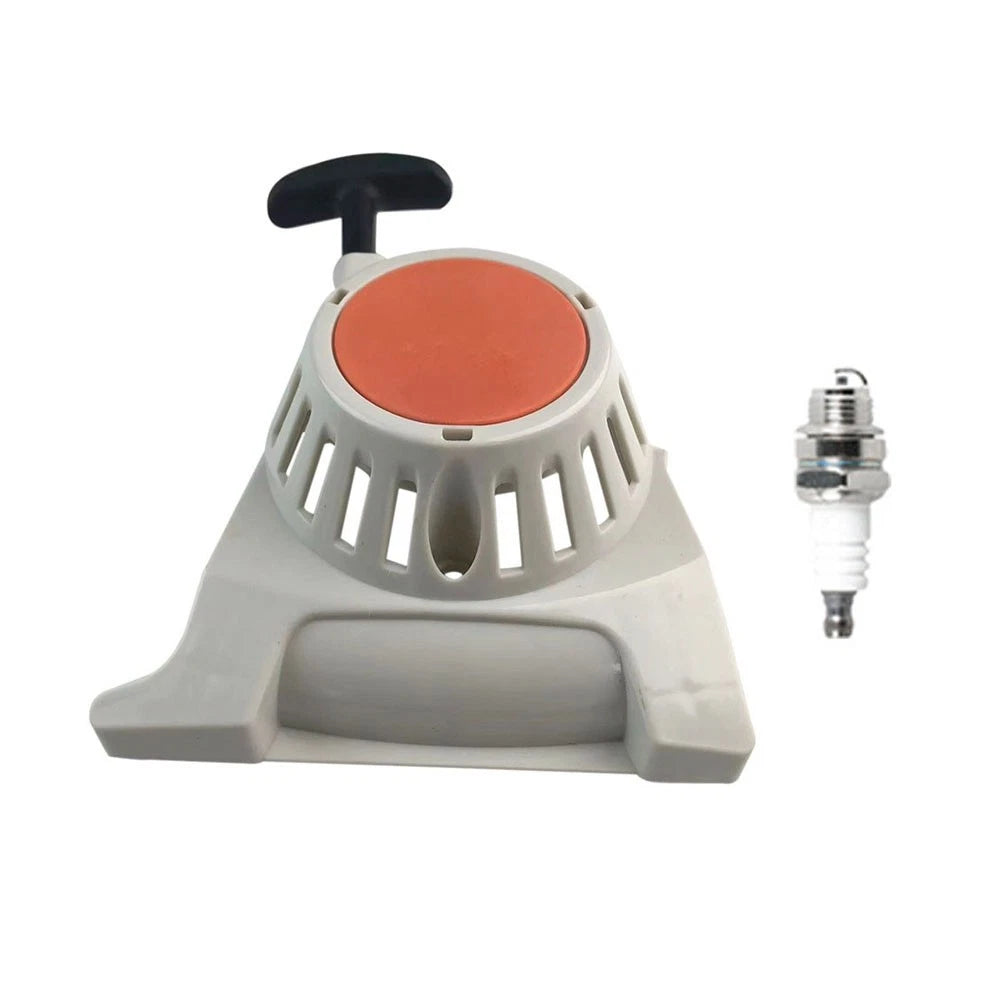 Recoil Starter with Spark Plug for STIHL FS91 FS111 FS131 KM91R KM111R (2011–2023)