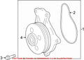Genuine OEM Engine Water Pump for Lexus NX300h (2015–2020) 1610039575