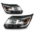 Pair Halogen Headlights for Ford Explorer (2016–2018) Chrome