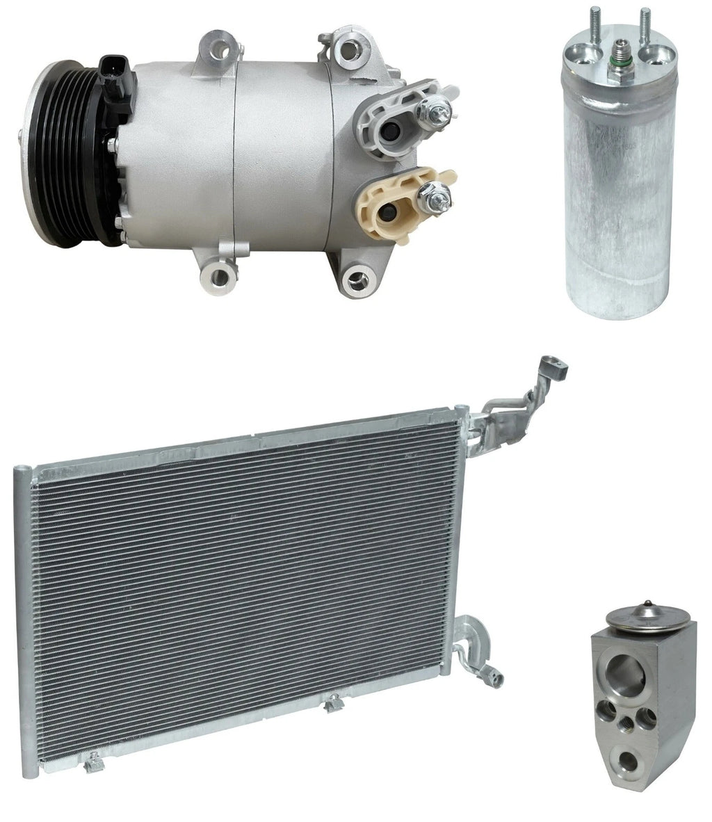 AC Compressor Kit With Condenser for Ford Fiesta 1.6L (2018–2018)