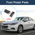 2X Foot Accelerator Pedal Covers for Ford Focus (2011–2018) Silver Tone