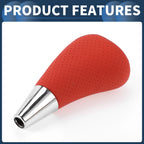 Automatic Gear Shift Knob for Toyota 4Runner (2003–2021) Faux Leather Black Red