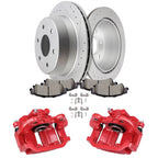 Rear Brake Caliper Ceramic Pad Set for GMC Chevrolet Silverado 1500