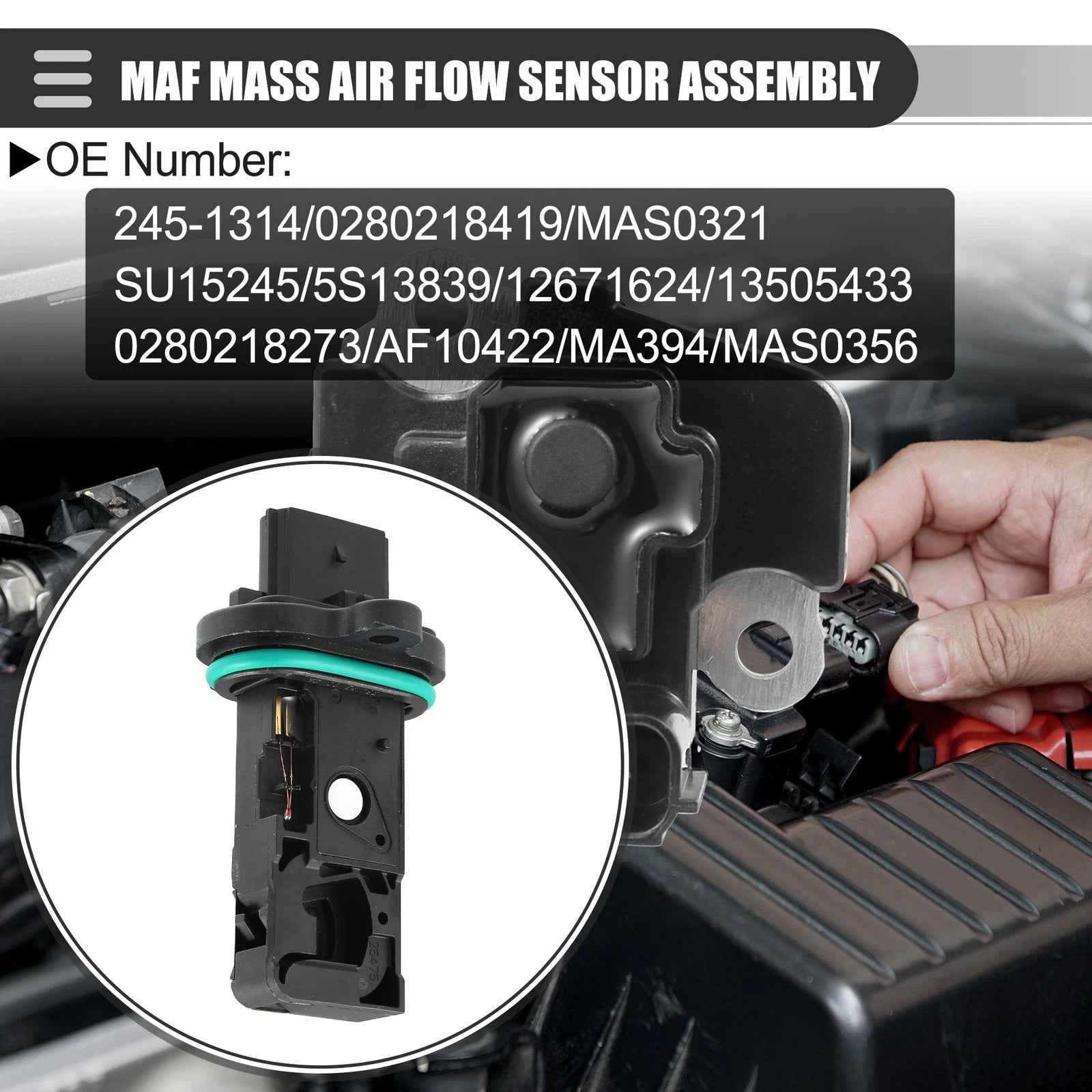 Air Flow Sensor Meter MAS0321 for Chevrolet Cruze, Buick 