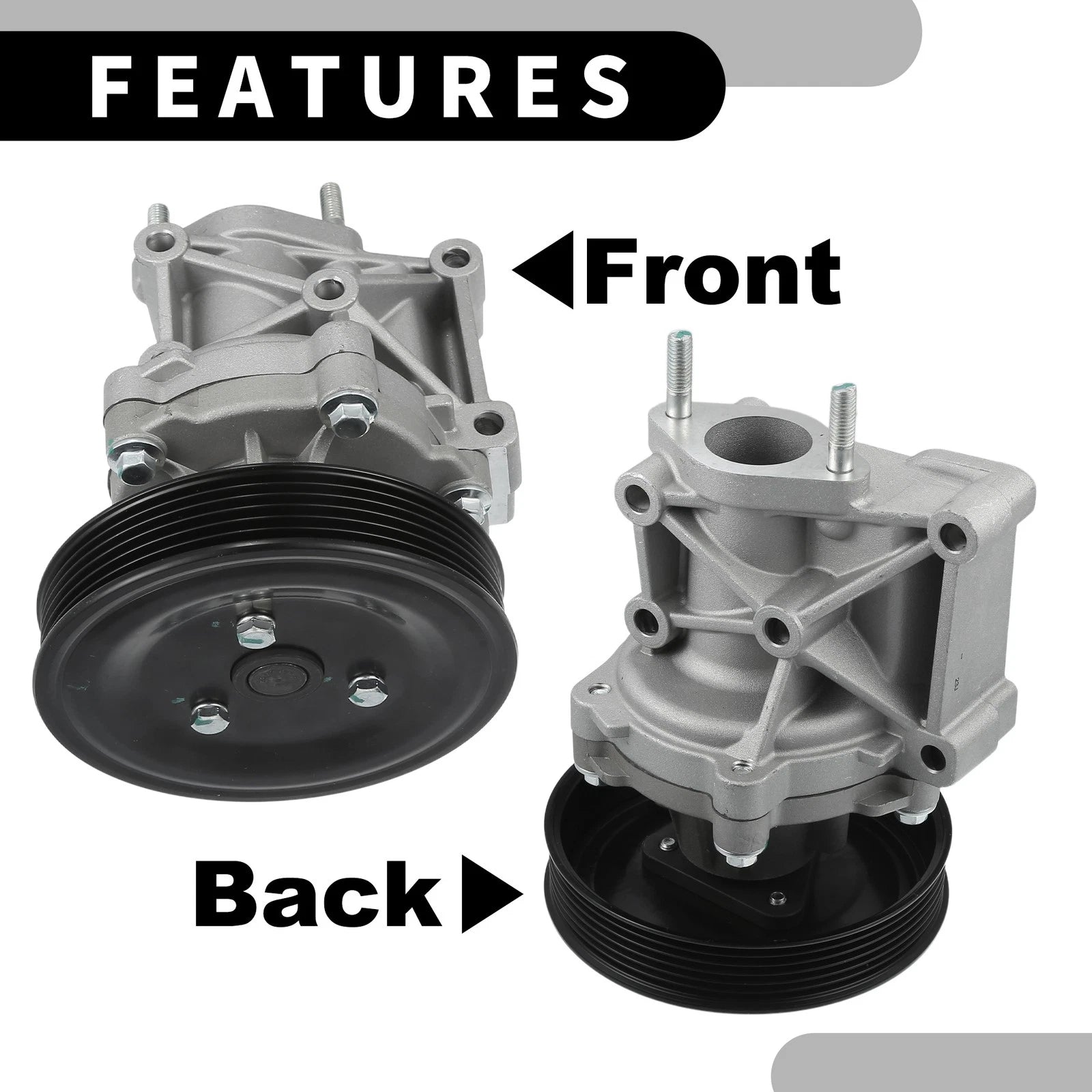 Water Pump with Gasket Kit for Hyundai Santa Fe (2010–2012) No. 1300A082