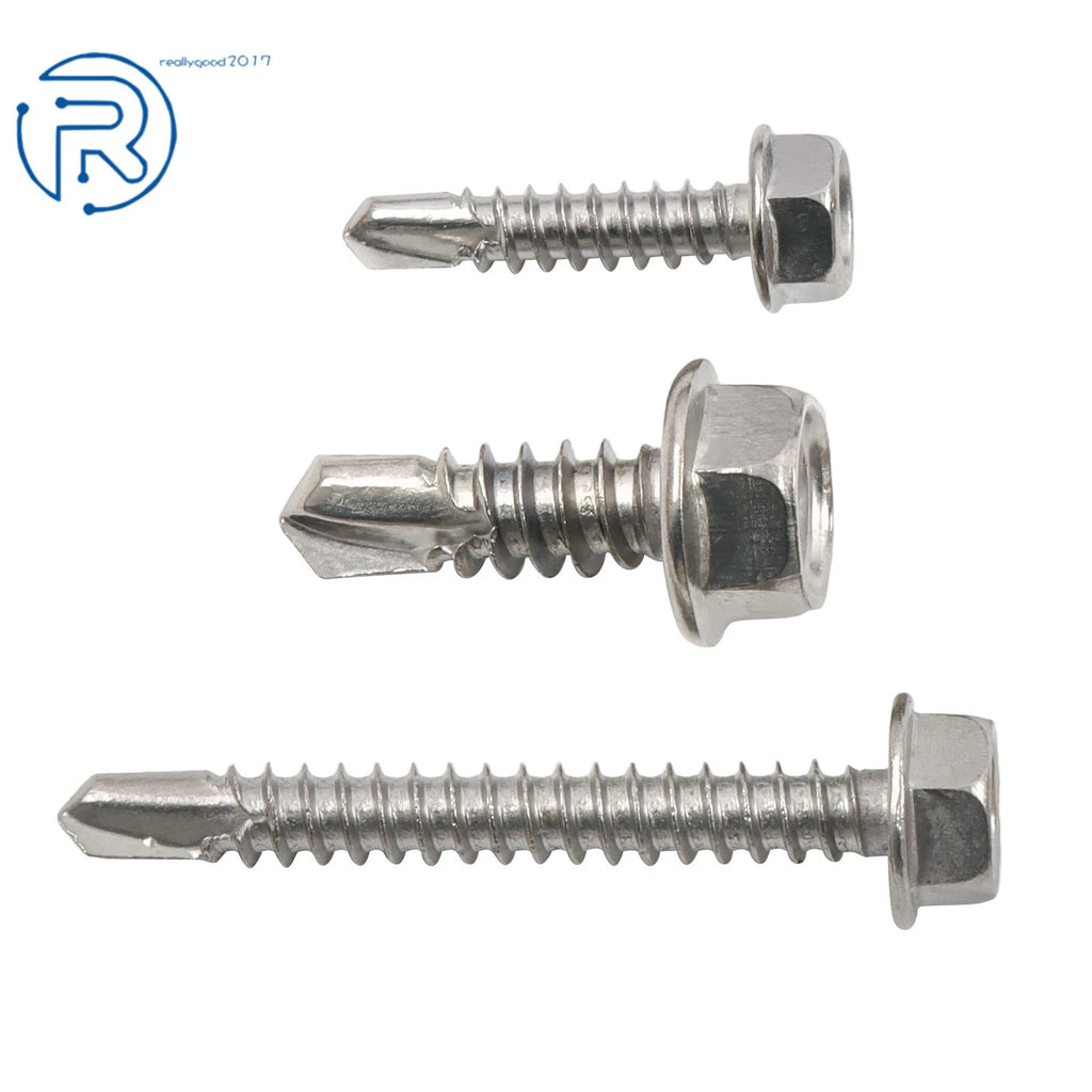 Set of 370 Stainless Steel Self Drilling Screws Assortment Kit