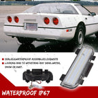 2X Clear White LED Rear Tailgate Reverse Lights for Corvette C4 (1984–1990)