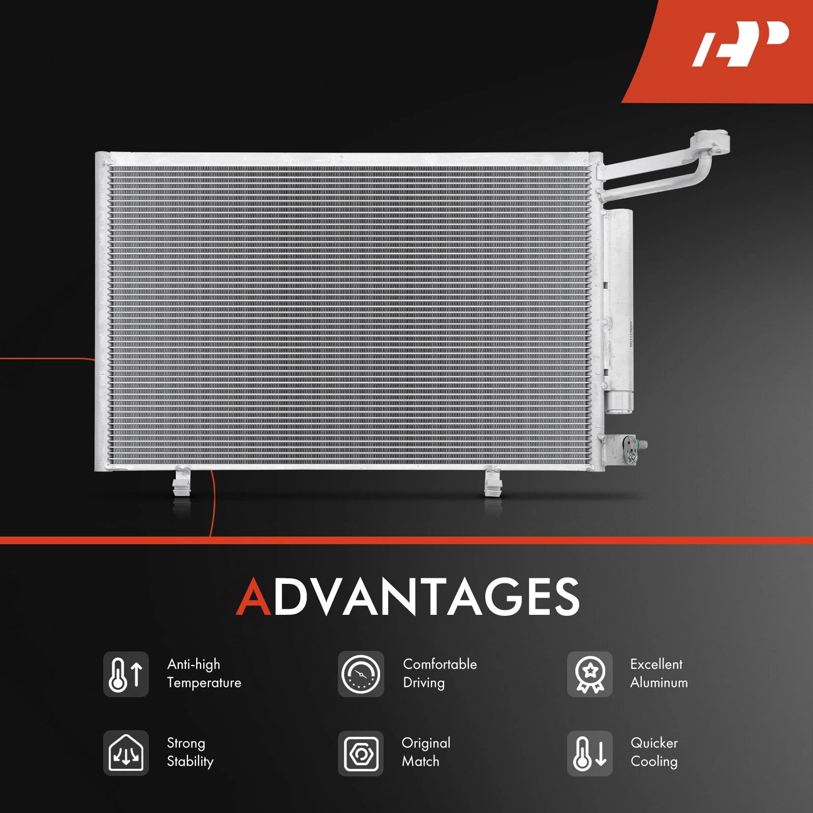 A/C Condenser with Receiver Drier for Ford Fiesta (2014-2019)