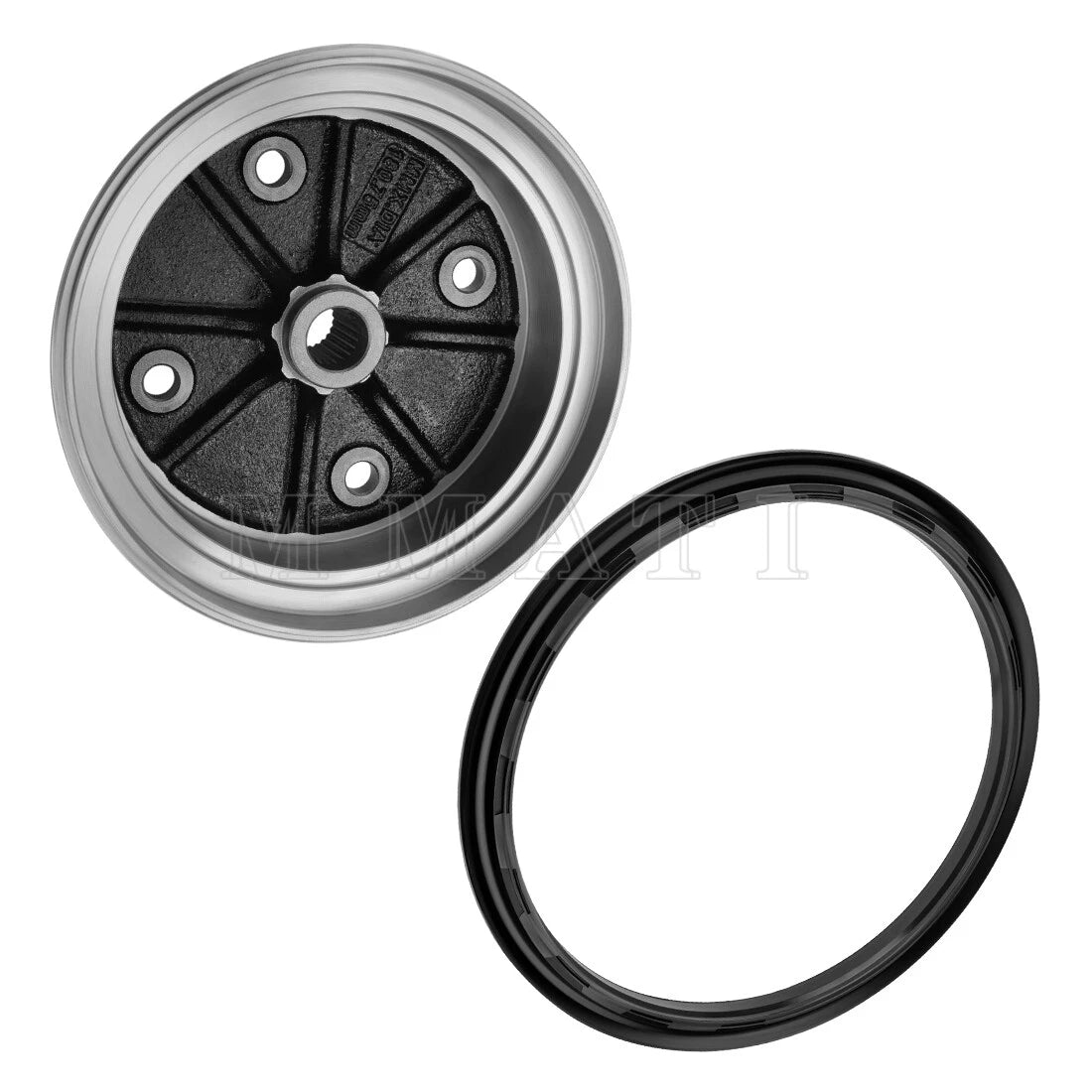 Rear Brake Drum Wheel Hub & Seal for Kawasaki Mule 4010 KAF620 KAF950 (2009–2024)