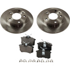 Rear Brake Disc Rotors and Pads Kit for Audi A4 Quattro (2003–2004)
