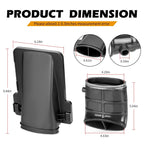 Airbox Lid Cover & DUCT W/ Elbow PIPE for Yamaha Raptor 660R (2001–2005)