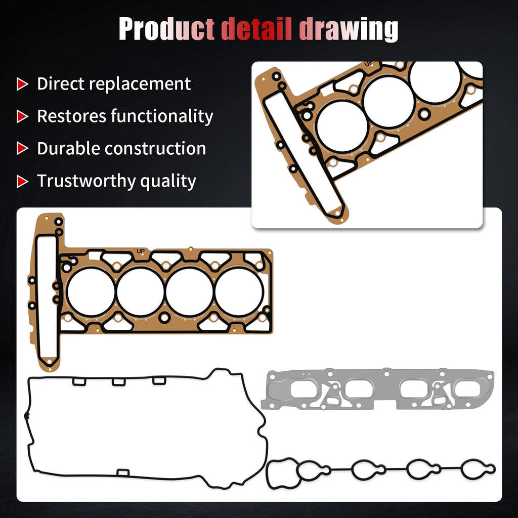 Head Gasket Set for Chevy Equinox GMC Terrain 2.4L (2010–2013)