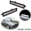 2X Clear White Front & Rear Bumper Side Marker Lights for BMW E30 E34