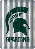 Corrugated Metal Sign for Michigan State Spartans (12" x 18")