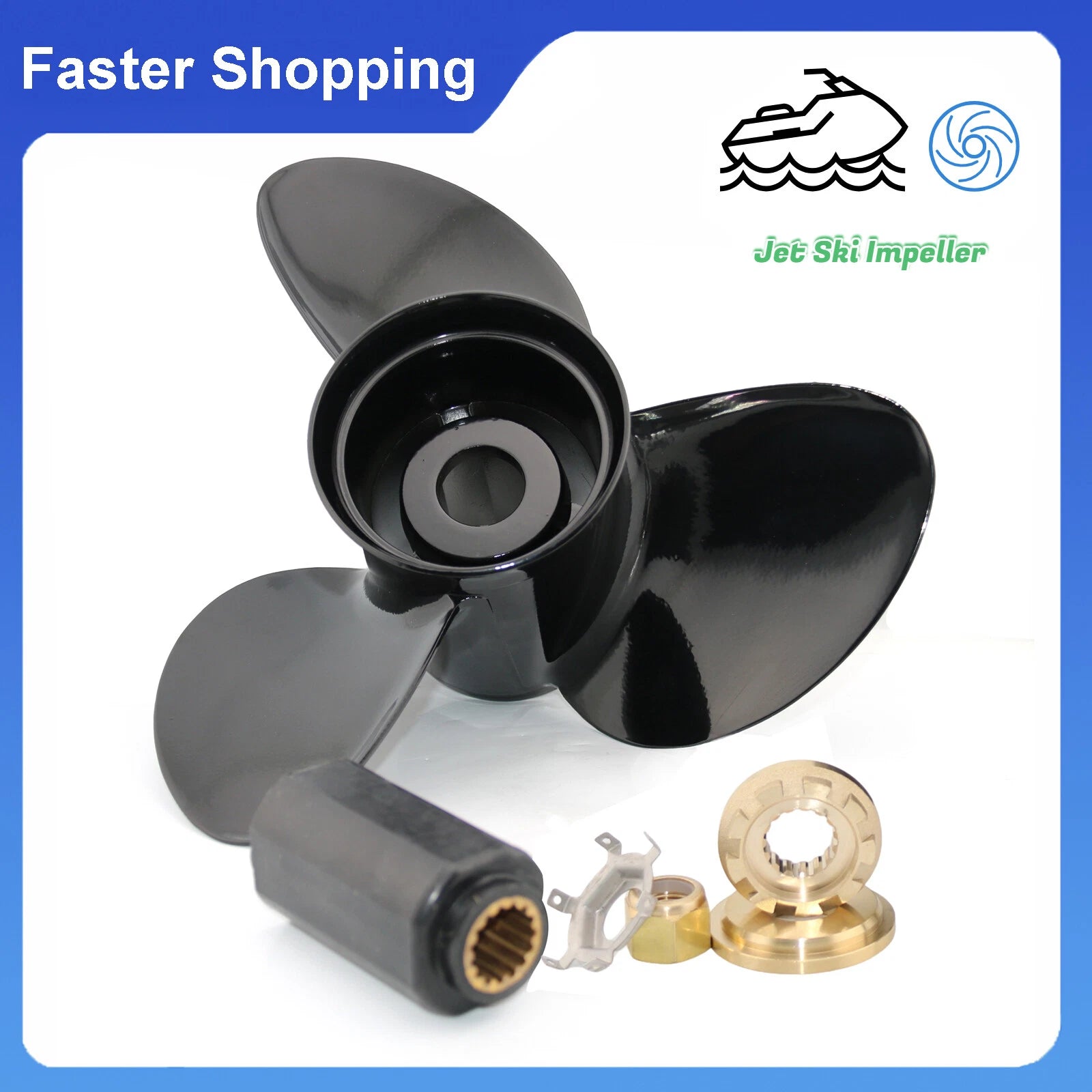 Boat Propeller 14.25x21 for Mercury Outboard (150-300hp)