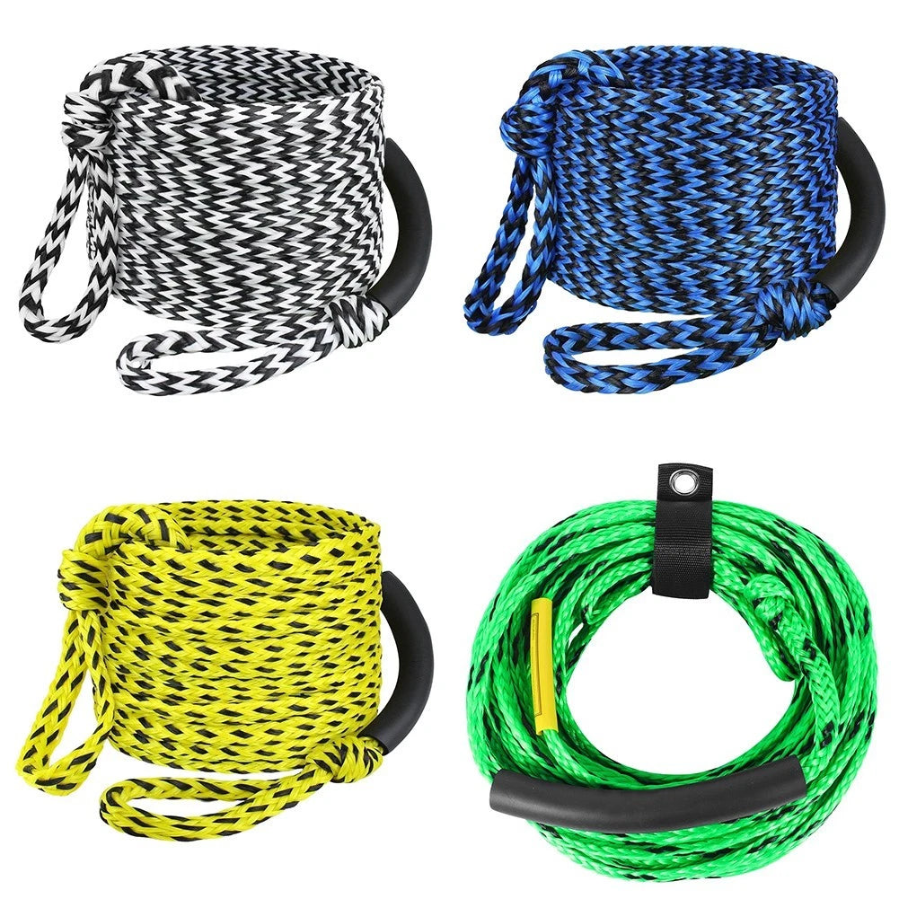 60ft 3K Boat Rope for Tubing and Water Sports (Floating, High Visibility)