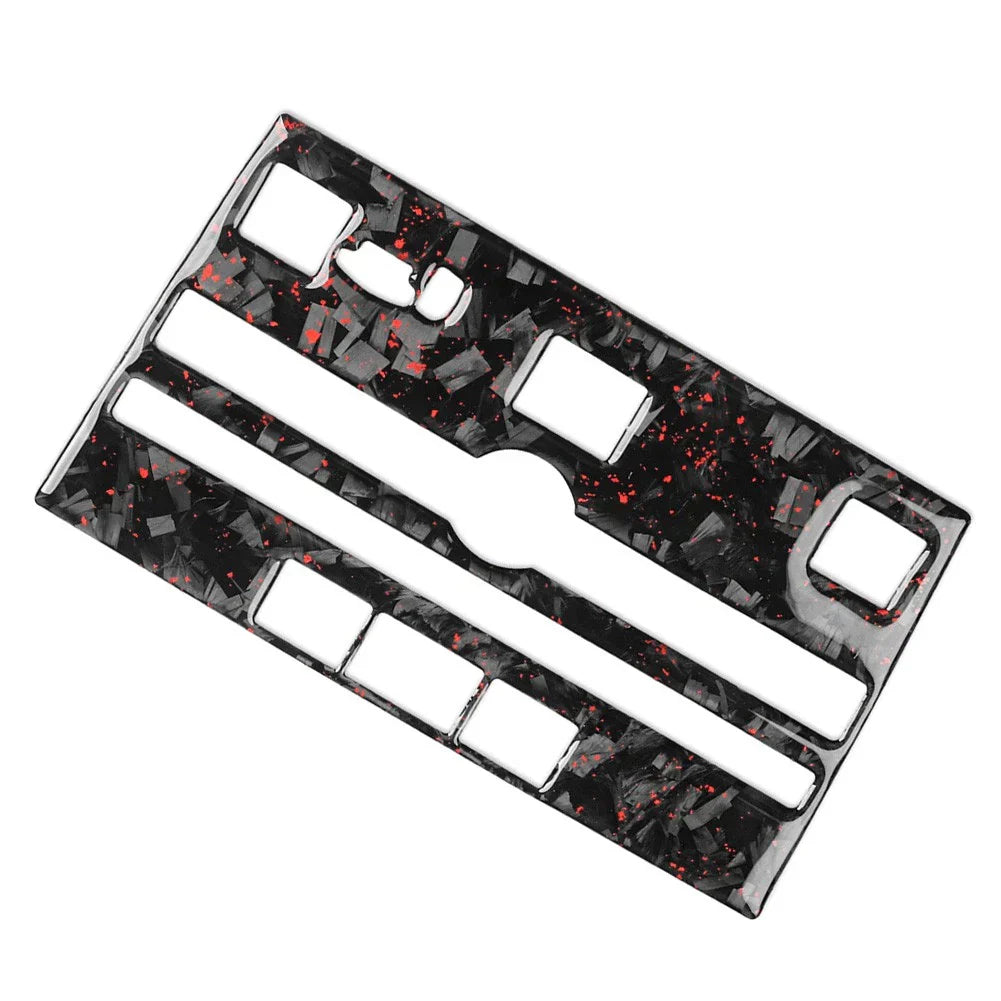 Forged Red CD Panel Frame Cover Trim for Infiniti Q50 Q60 (2014-2019)