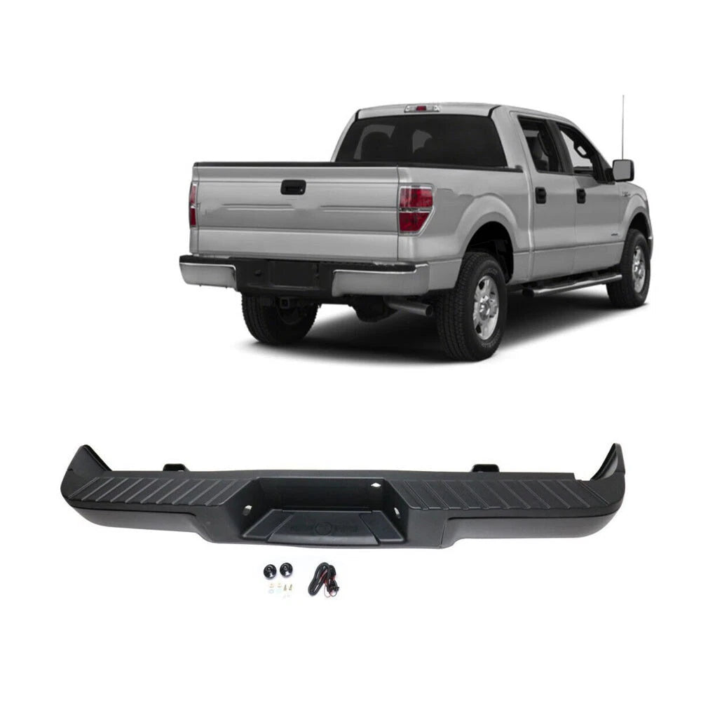 Complete Rear Steel Bumper Assembly for Ford F150 (2009–2014)