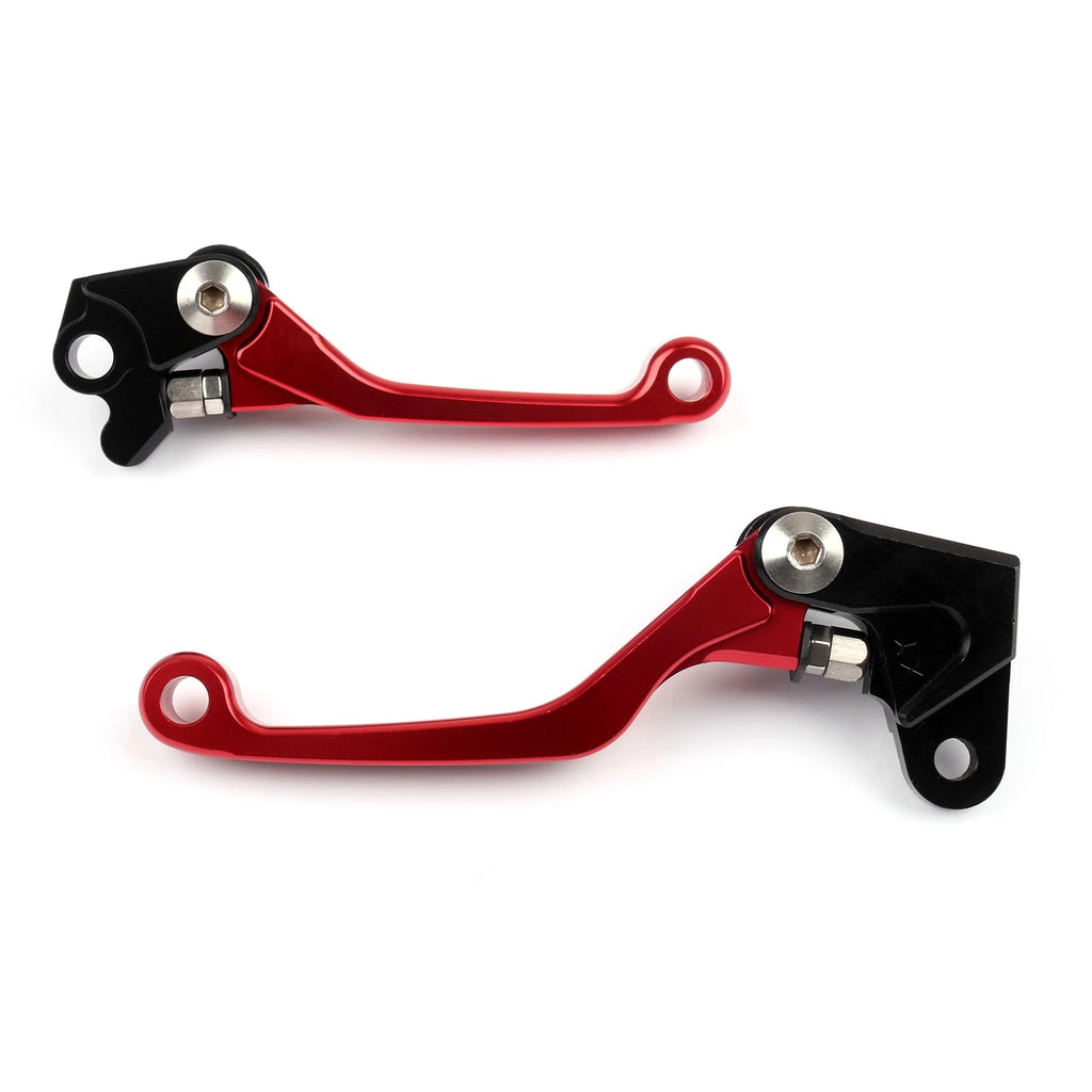 Pivot Brake Clutch Levers for Honda CR125R/250R CR80R/85R CRF150R (Red)