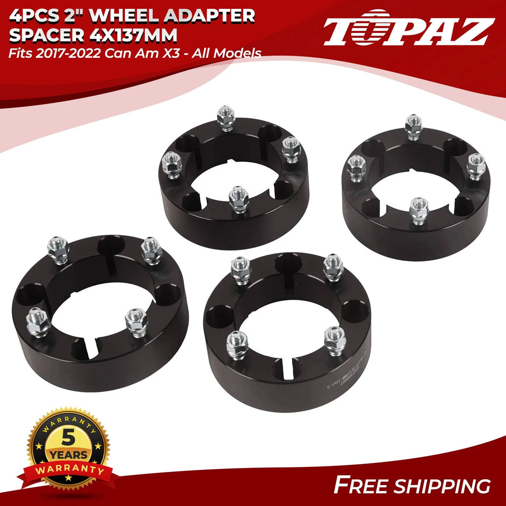 Set of 4 Wheel Adapter Spacers for Can Am X3 (2017–2022) 4x137mm
