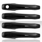 8pc Door Handle Covers for 08-16 Chrysler Town & Country - Gloss Black w/o Smart