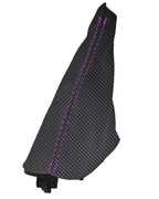 Manual Shift Boot Cover for Dodge Ram 2500 3500 (2003–2012) Carbon Fiber Purple Stitch