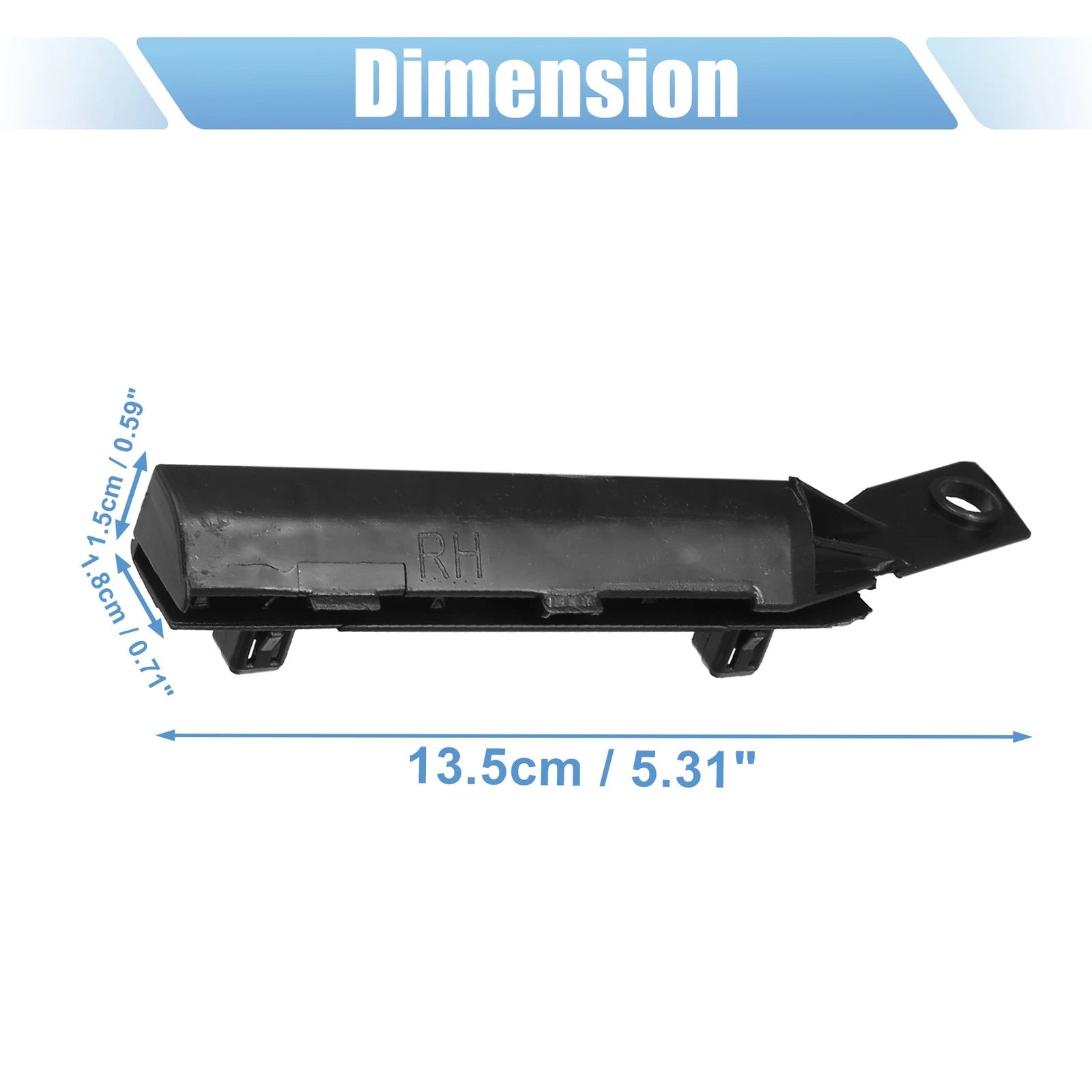 1 Pair Front Bumper Mounting Support Bracket 62224EM30A for Nissan Versa (2007–2012)