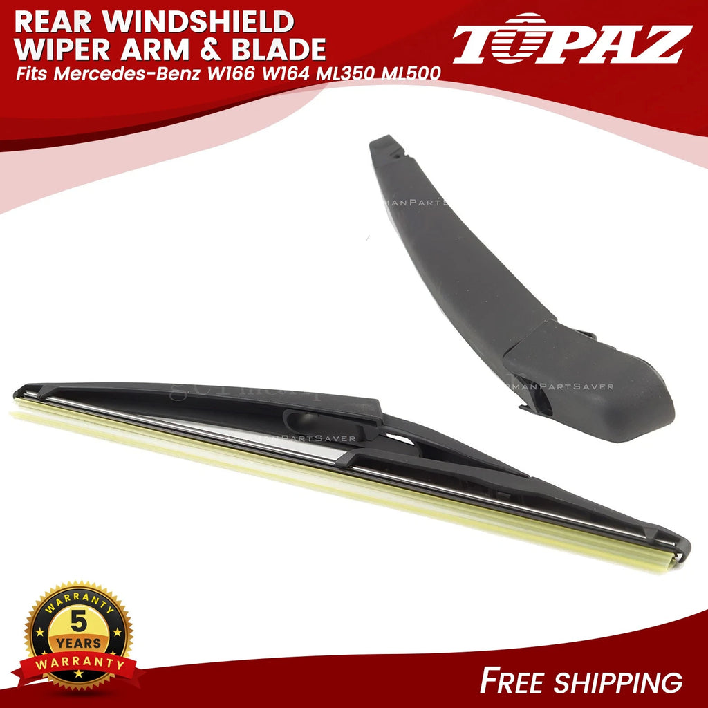 Rear Windshield Wiper Arm & Blade for Mercedes Benz ML350 ML500 (2012–2015)