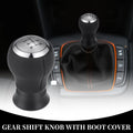 6 Speed Manual Gear Shift Knob for Toyota Yaris (2005–2010) Plastic Silver Tone