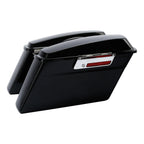Matte Black Hard Saddle Bags Trunk w/Lid & Latch for Harley Touring (1994–2013)